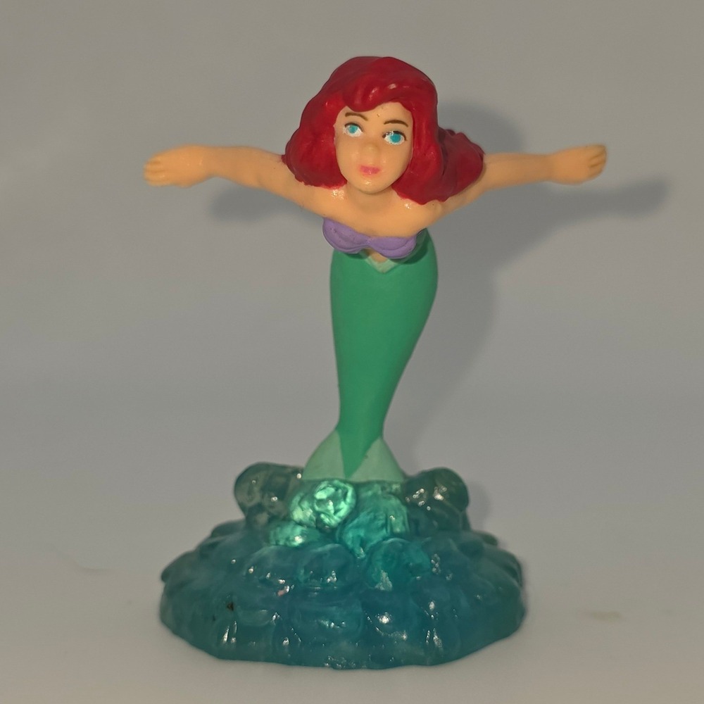 Disney Ariel PVC Figure 3in Green Fair Applause Vintage